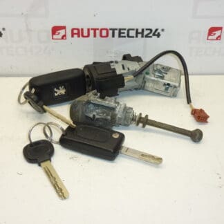 Switch box, door lock and two keys Citroën Peugeot 4162EQ 4162EA