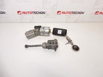 Set of locks and 1 key Citroën Peugeot 4162KF 4162KC